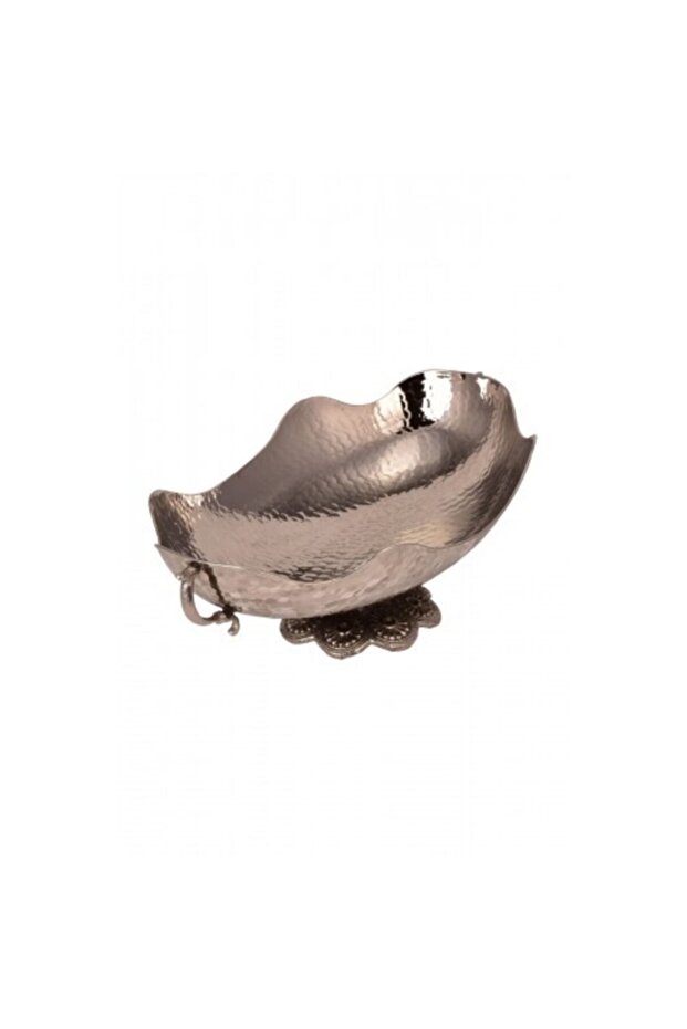 Copper Silverware Presentation Bowl 37 cm Hand Forged Nickel