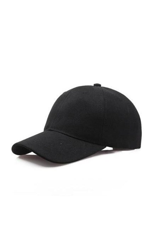 Black Sports Hat Adjustable with Velcro on the Back