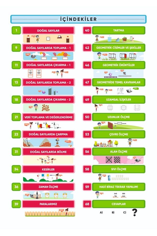 3.Sınıf Matematik Soru Bankası - Canlanan Kitap - AR - 4