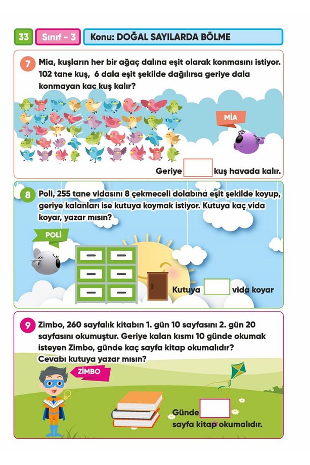 3.Sınıf Matematik Soru Bankası - Canlanan Kitap - AR - 8