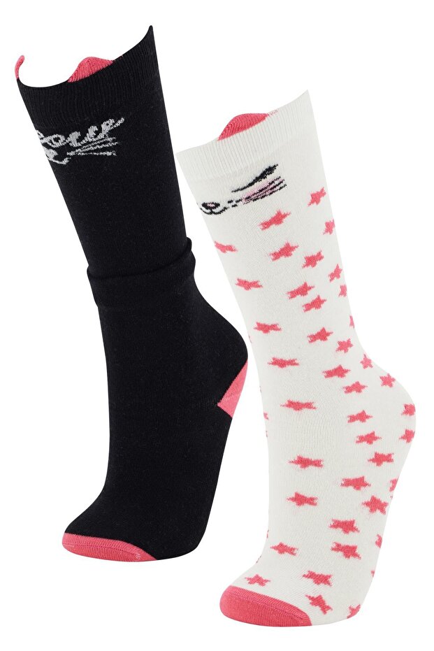 Girl's Fun 2-Piece Long Socks T7606A621SP