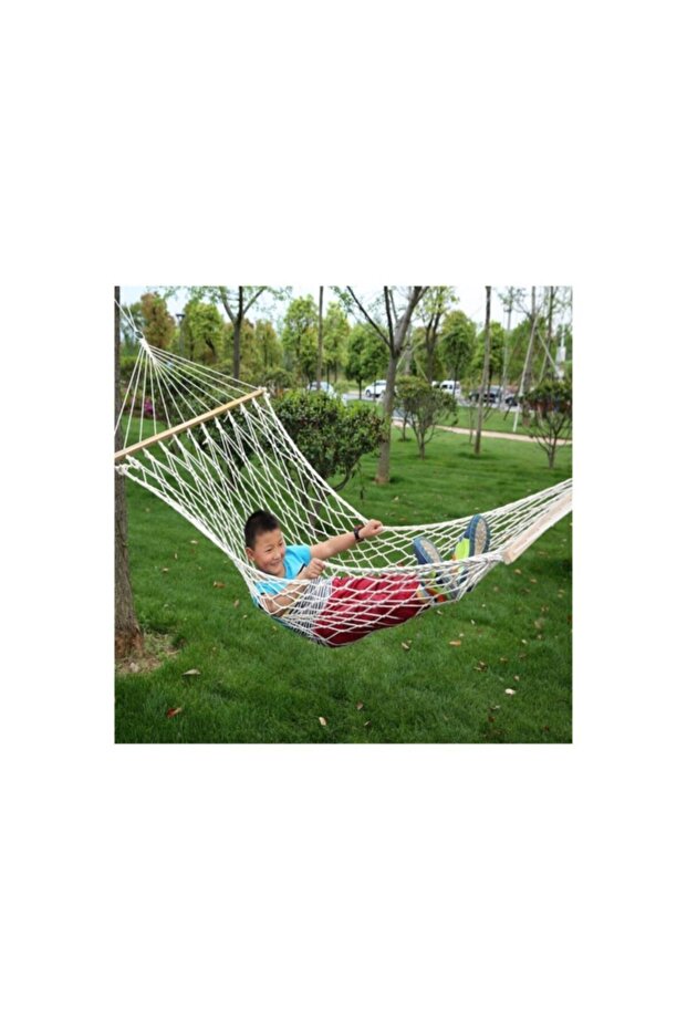 Tek Kişilik Çift Örgü Pamuklu Hamak - 3