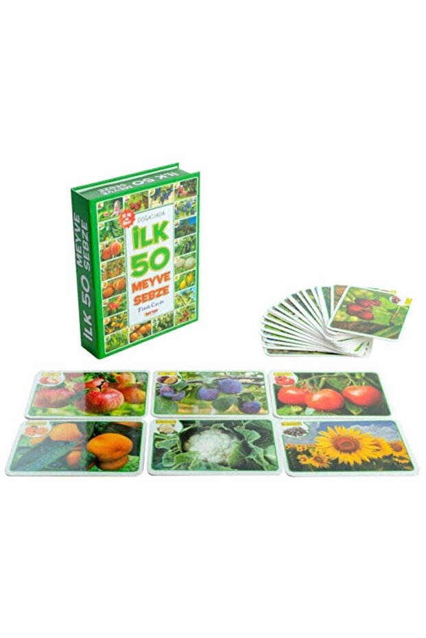 Top 50 Fruit and Vegetable Educational Memory Cards