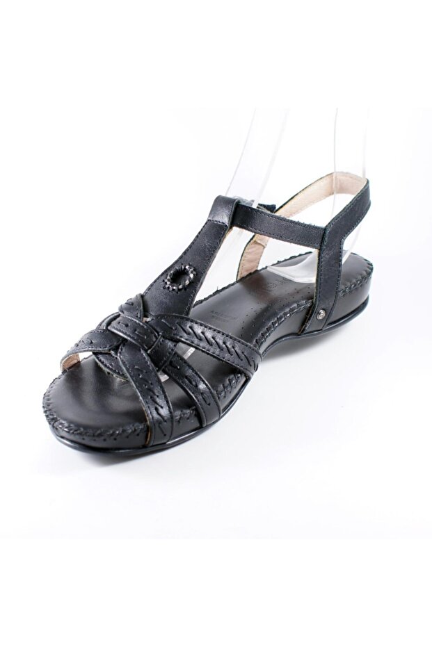 Forellı 23109 Deri Ortopedi Bayan Sandalet - 2