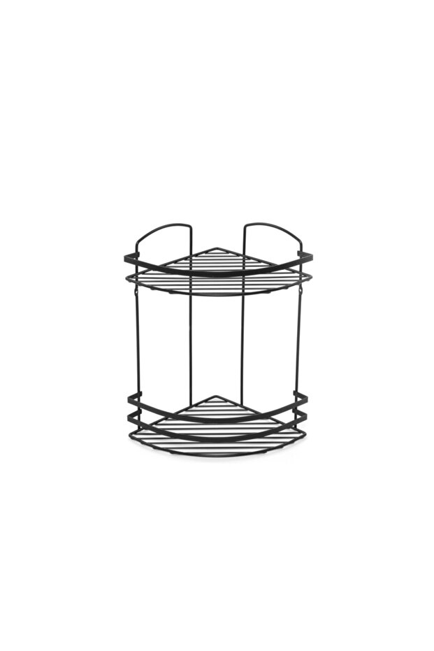 2 Katlı Lamalı Banyo Köşe Rafı - 4