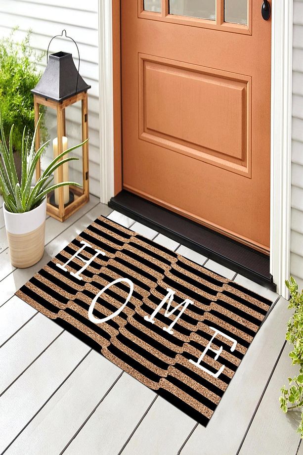 Dekoratif Kapı Önü Paspası Bej Home - 2