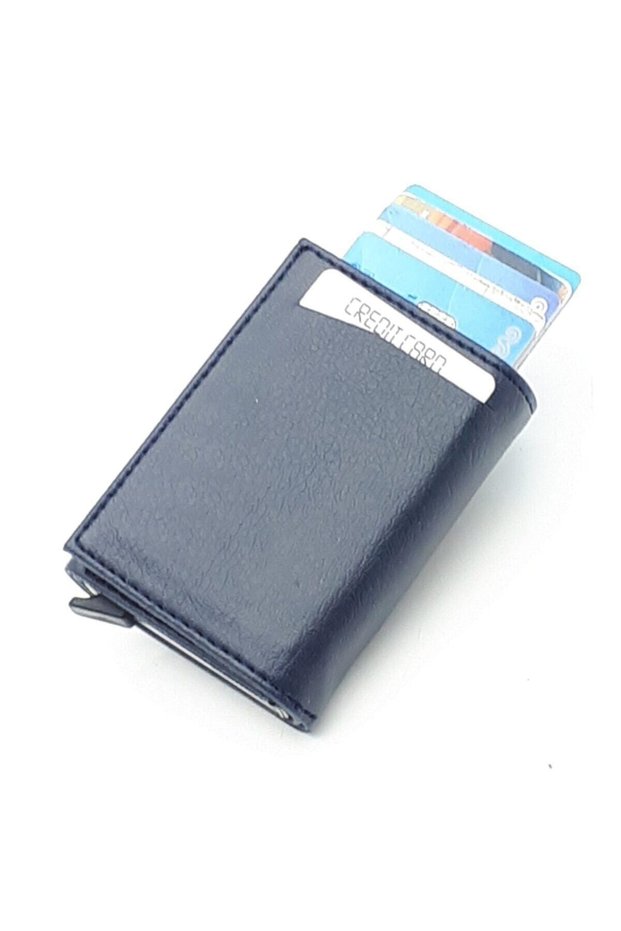Men's Wallet with Money Eyed Mechanism and Card Holder with Snap Fasteners