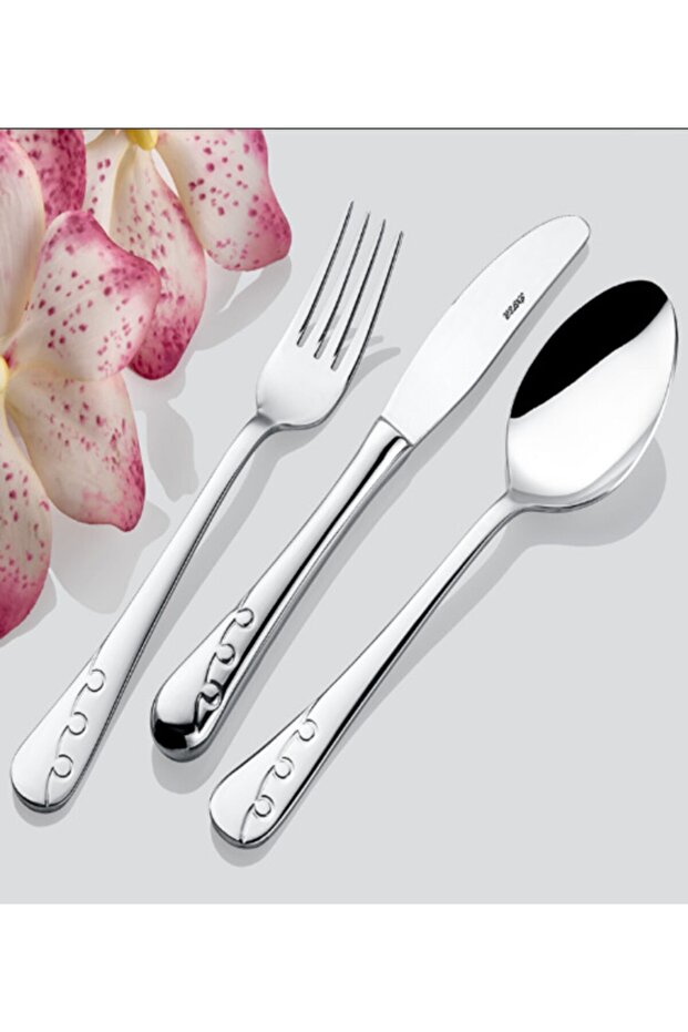 Çay Kaşığı Çelik Üzüm 12 Parça - 1