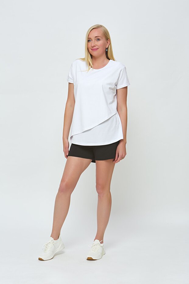Maternity Shorts Breastfeeding Set