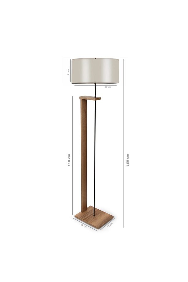 Pi Ahşap Gövdeli Lambader Ayd-2131 - 2