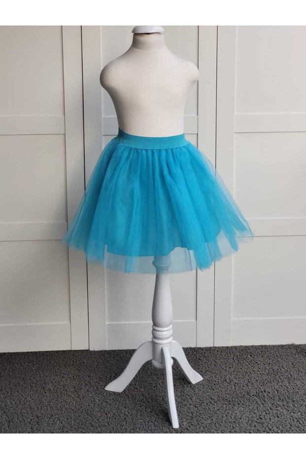 23 Nisan Girl's Lined Tulle Turquoise Tutu Skirt