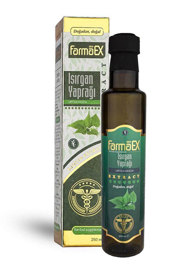 Farmaex Isırgan Yaprağı Ekstraktı 250 Ml. Isirgan Yapragi Sıvı Ekstresi Isırgan Otu Extract - 1