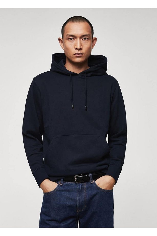 Kapüşonlu Basic Hafif Sweatshirt - 1