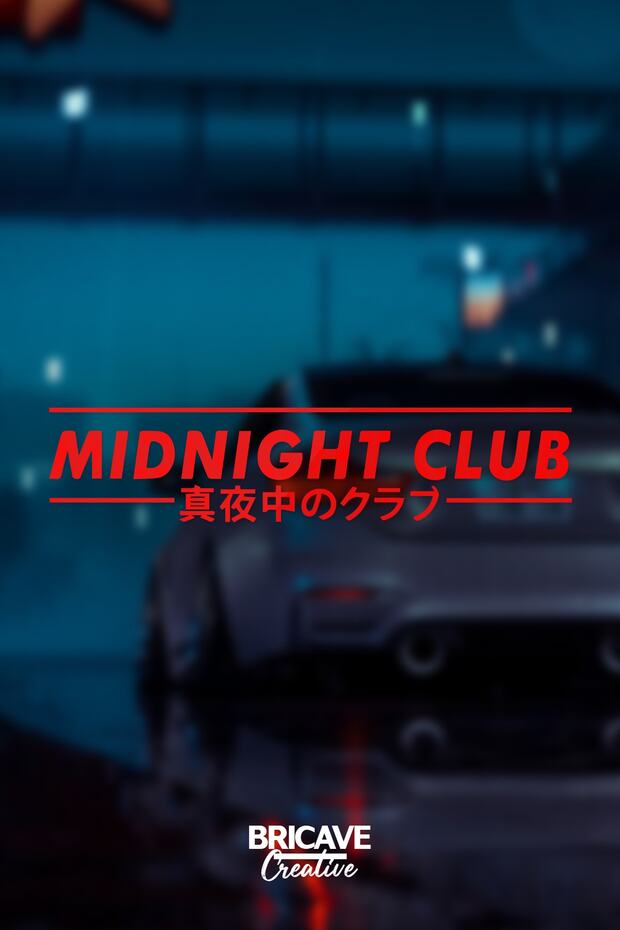 Midnight Club Jdm Car-motorcycle Sticker 50x11cm