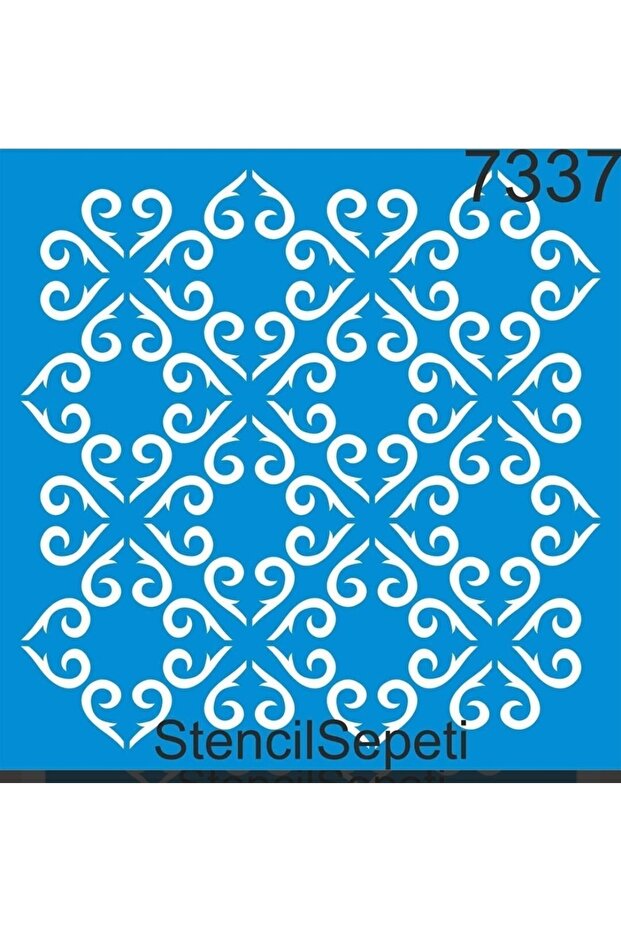 نموذج استنسل نمط البلاط St737 - 40x40 سم