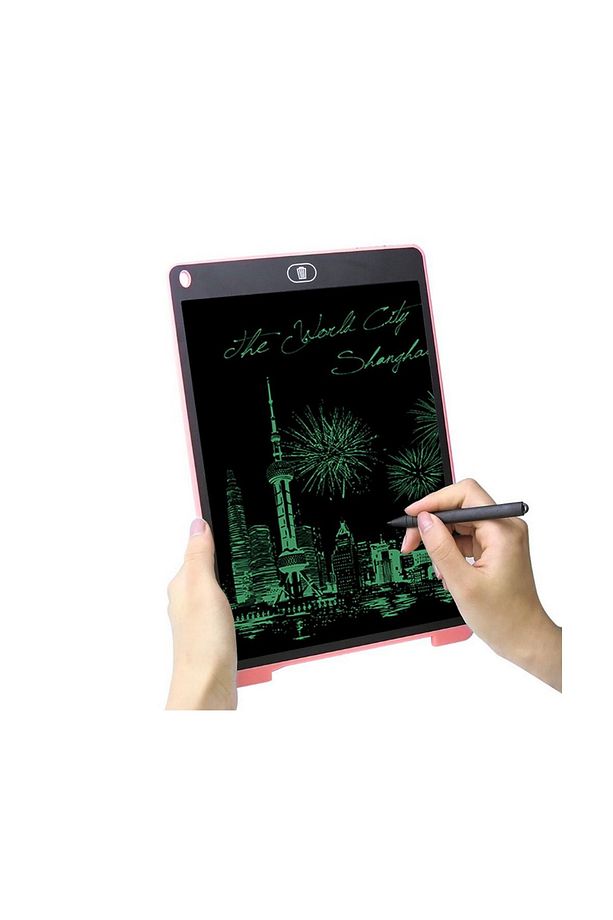 12 Inc Writing Lcd Grafik Dijital Kalemli Çizim Tableti Yazı Tahta Not Yazma Eğitim Tableti - 4