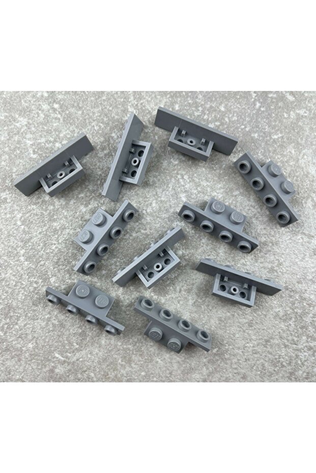 Original Creator Accessory Connection Part Bracket 1 X 2 - 1 X 4 Dark Gray 4 Pieces Will Be Sent