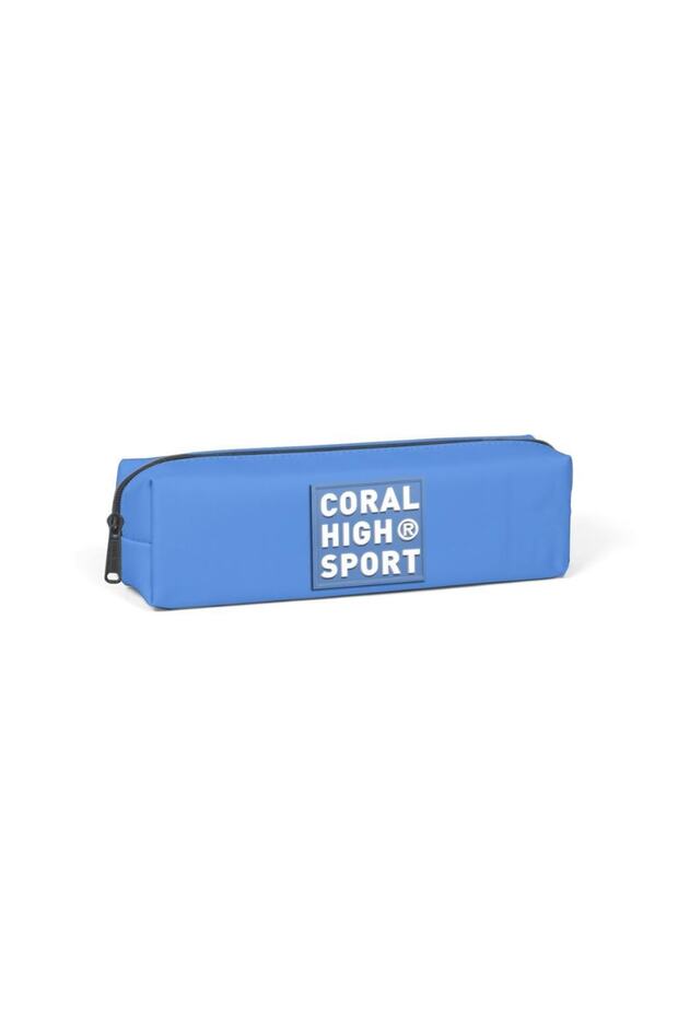 Sport Deep Blue Dark Gray Single Compartment Pencil Bag 22349