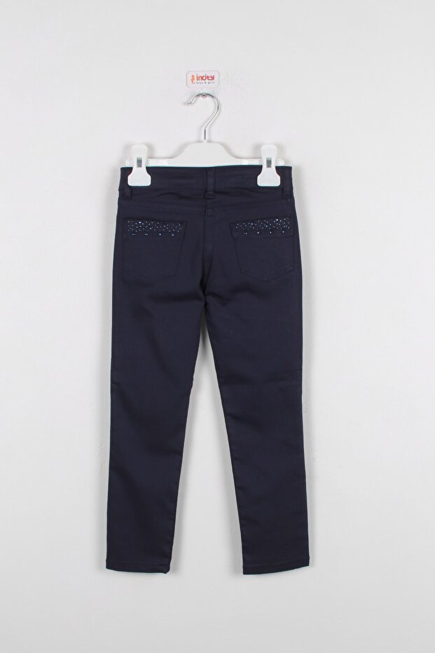 Devojčice, tamnoplave pantalone - 3