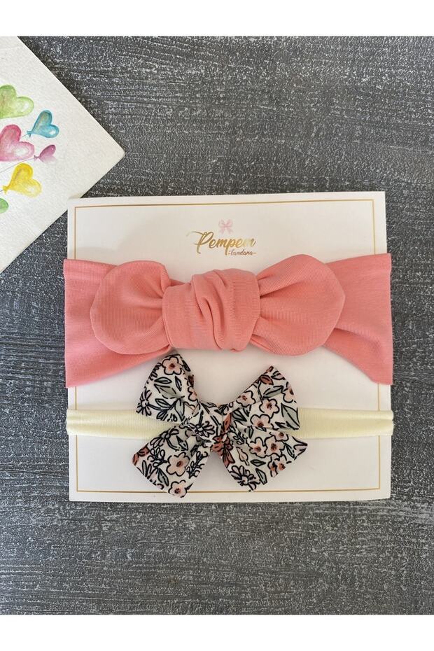 Baby Girl 2 Piece Bandana Set