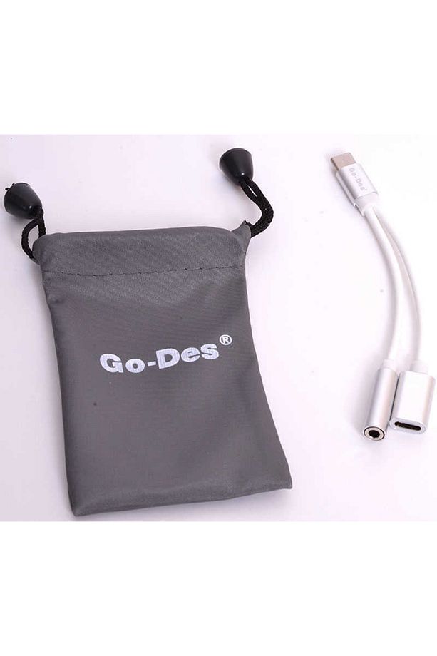 Go Des Gd-uc010 2 In 1 Type-c 3.5 Mm Aux Kulaklık Ve Şarj Dönüştürücü Adaptör - 4