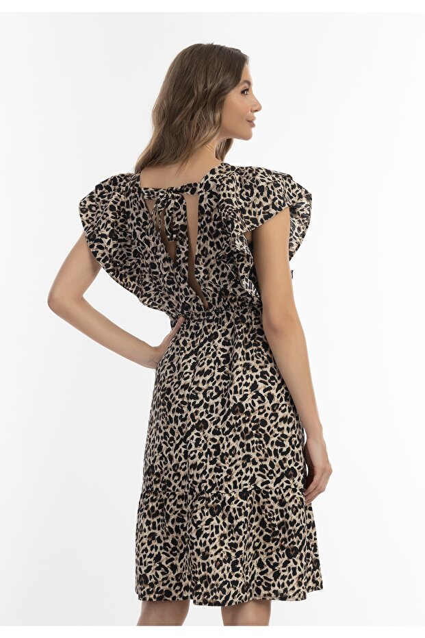 Midikleid s Leoprintem - 4