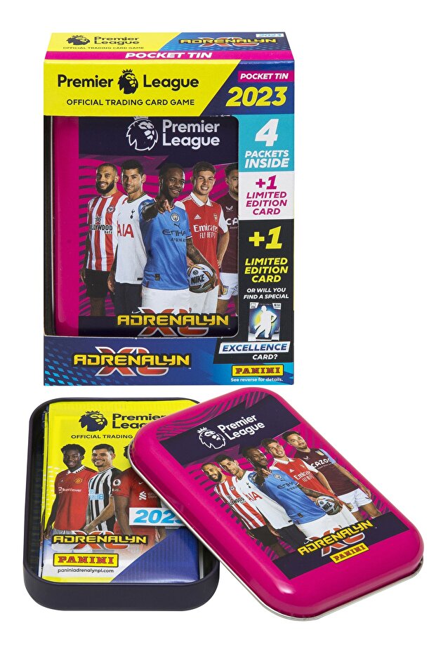 Adrenalyn Premier League 2022-23 Tin Box صندوق أحمر