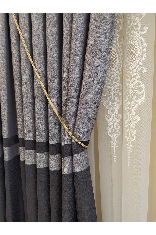 Gold Color Curtain Tulle Gathering Rope Cord Curtain Ceiling Braçol Ceiling Tactical Curtain Rope