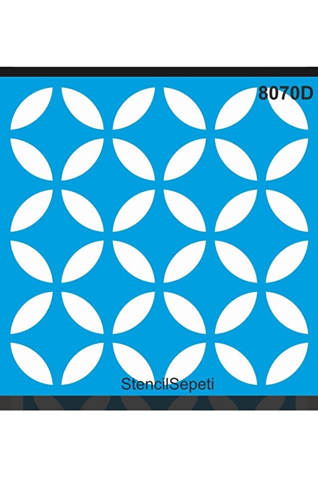 قالب استنسل نمط البلاط St8070a 40x40 سم