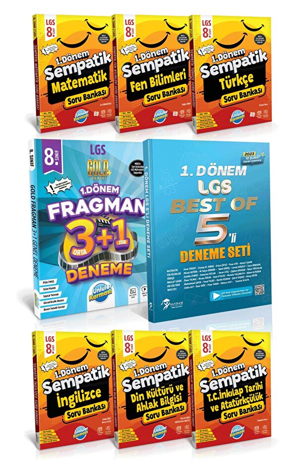 Lgs 8.sınıf 1. Dönem Sempatik Tüm Dersler Soru - Fragman 3 1 - Projet 5'li Sözel Sayısal Deneme Sett - 1