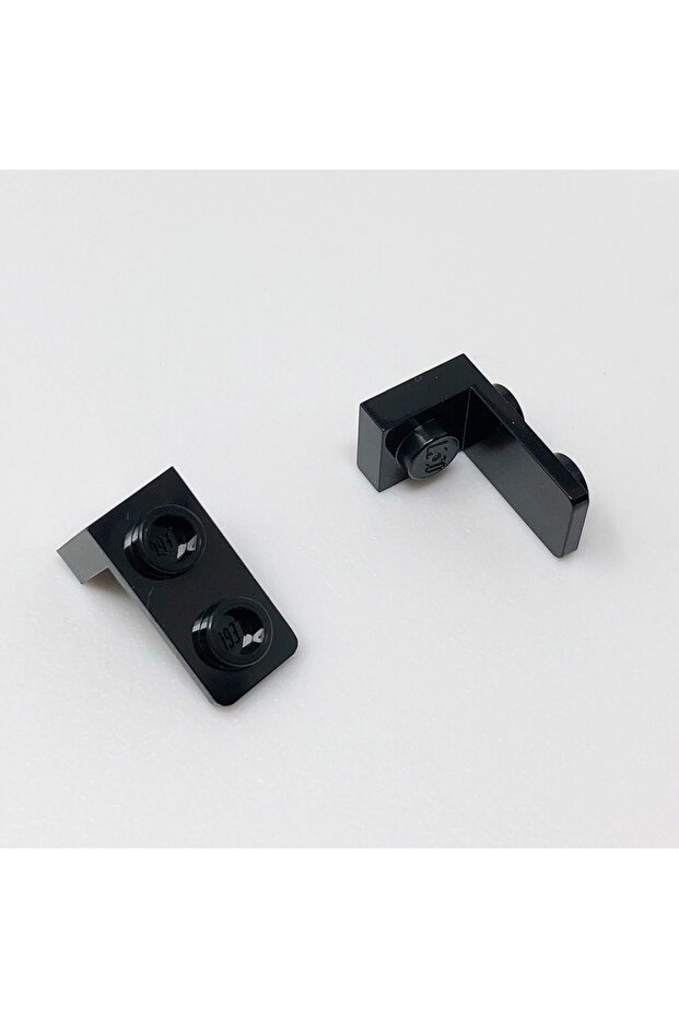 Original Custom Moc Creator Reverse Connection Part Bracket 1 - 1 X 2 Black 2 Pieces Will Be Sent