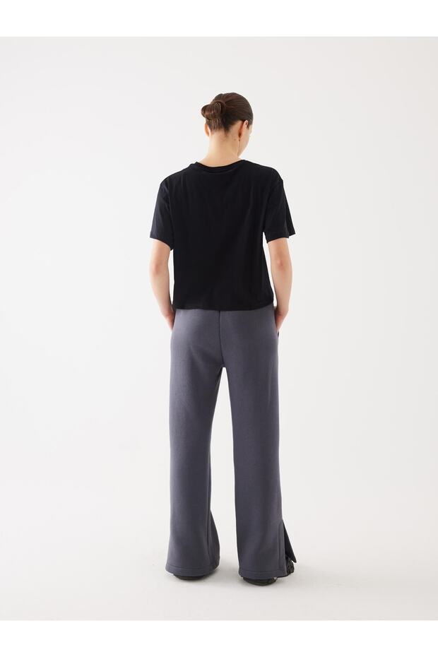 Füme Şardonlu Yırtmaç Detay Jogger - 8