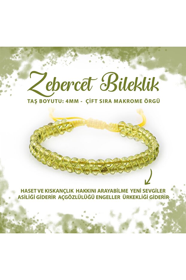 Certified Zebercet 4mm Double Row Natural Stone Bracelet