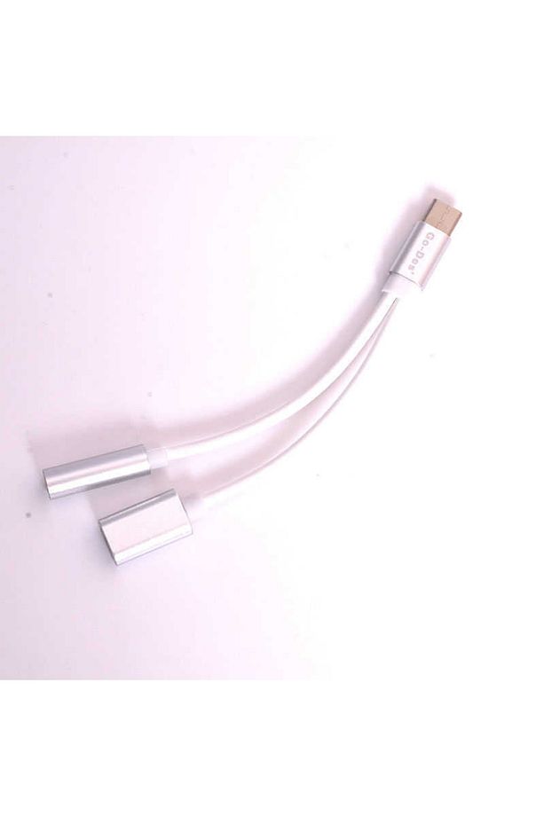 Go Des Gd-uc010 2 In 1 Type-c 3.5 Mm Aux Kulaklık Ve Şarj Dönüştürücü Adaptör - 2