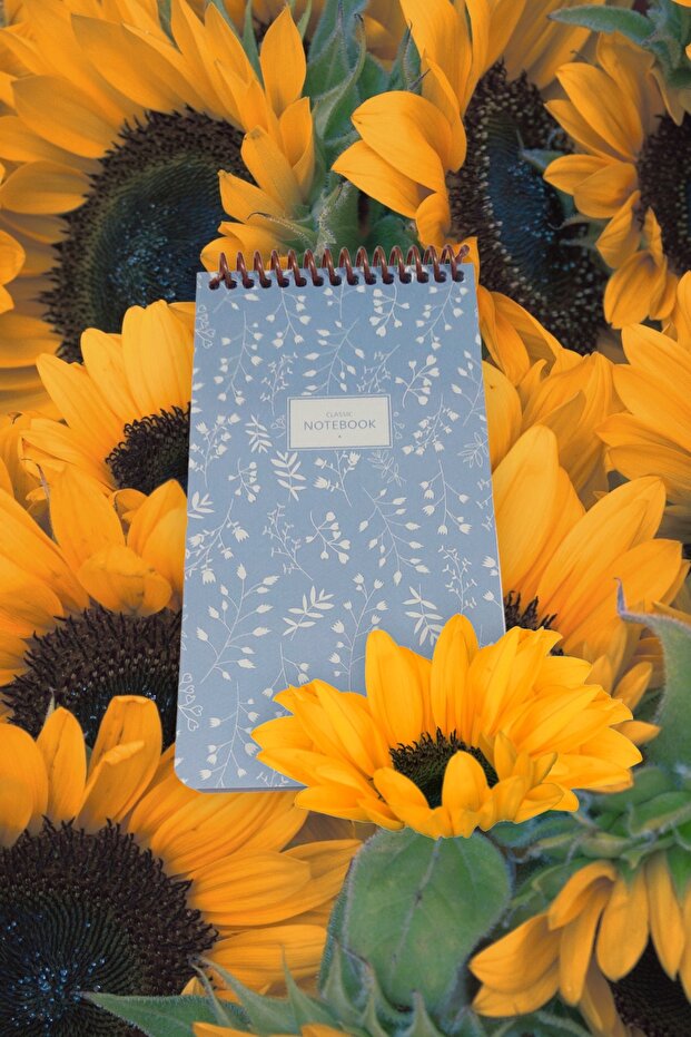 10x19 Cm 80 Sheets Notebook Unlined Top-opening Cardboard Cover Notepad 60 Gr White Paper