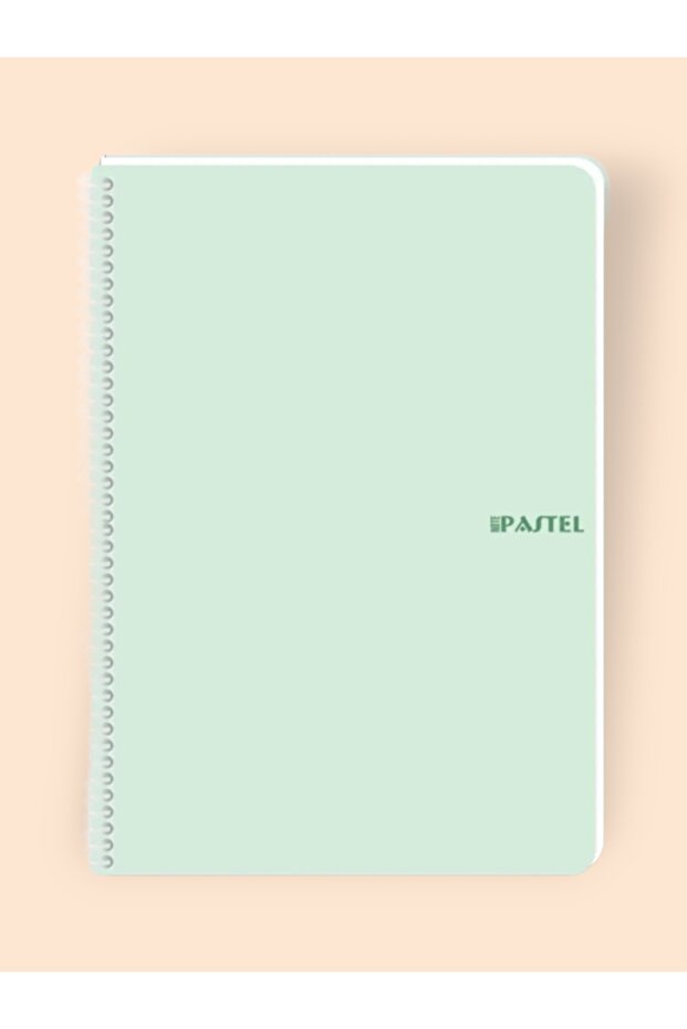 16x22 Cm Pastel Color Wire Notebook Without Line Wire White 80-Page Plastic Cover