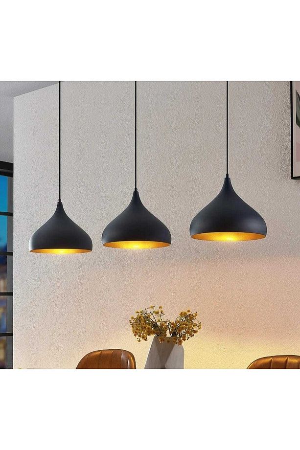 Mylights Sıralı Masa Üstü Bar Üstü Tezgah Üstü Sarkıt Avize 120 Cm Kasa 30 Cm Başlıklı - 1