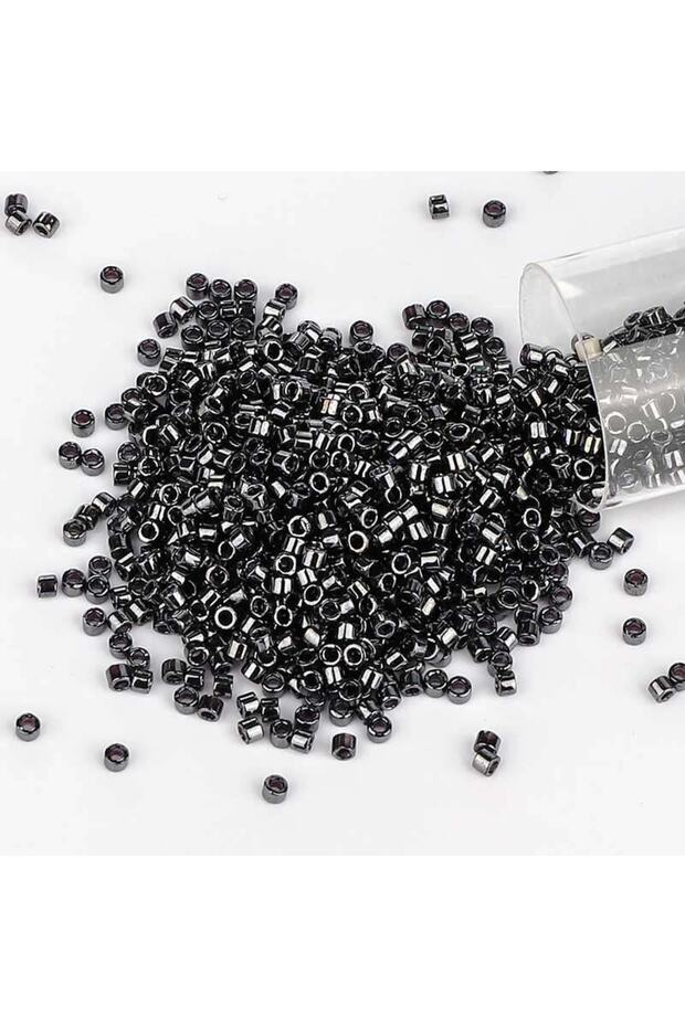Original Miyuki Delica Beads 11 0 Db 1, 05 Number -7.5 Gram, Anthracite Gray