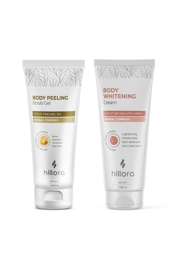 Body Peeling Gel + Body Whitening Cream Body Care Set