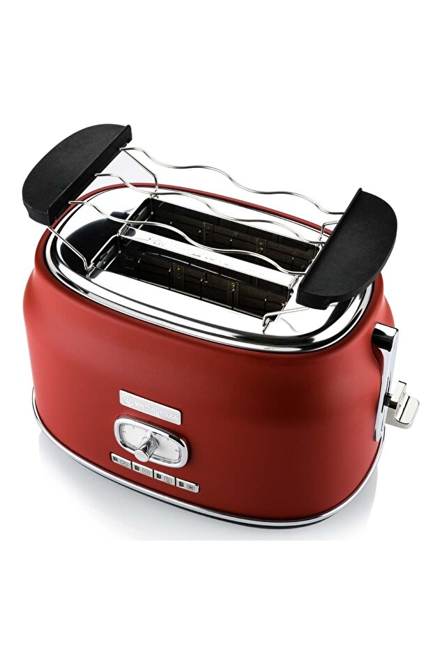 Ekmek Kızartma Makinesi - Retro Series 2 Slice Toaster Kırmızı - 5