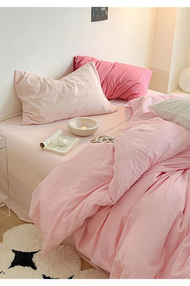 Tek Kişilik Nevresim Seti Pembe01453 - 3