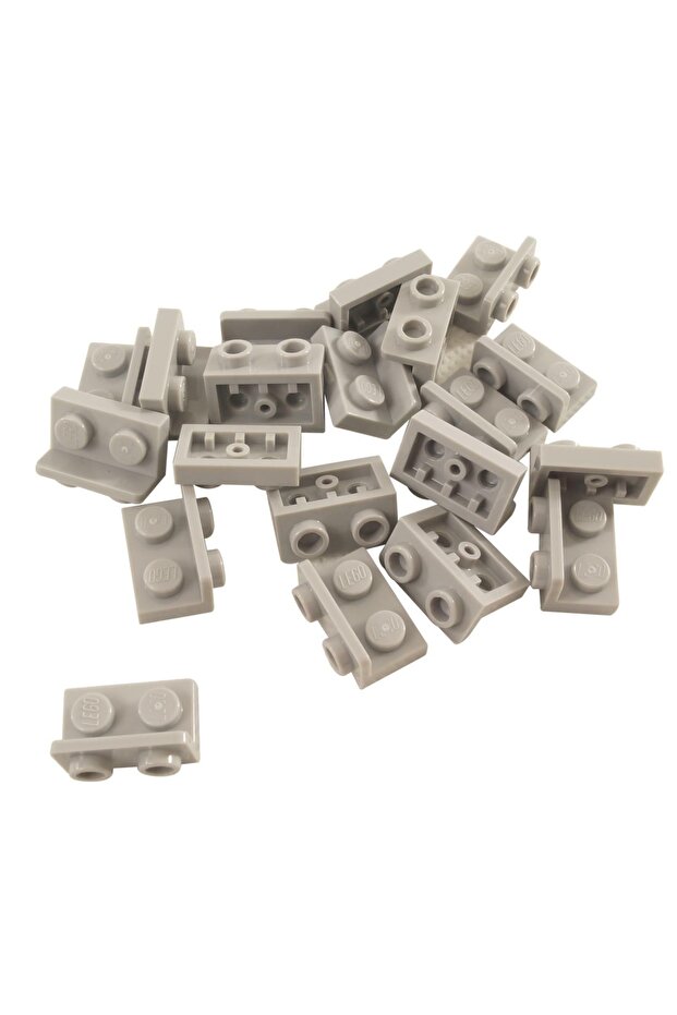 Original Moc Creator Reverse Connecting Piece Bracket 1 X 2 - 1 X 2 Light Gray 4 Pieces Will Be Sent