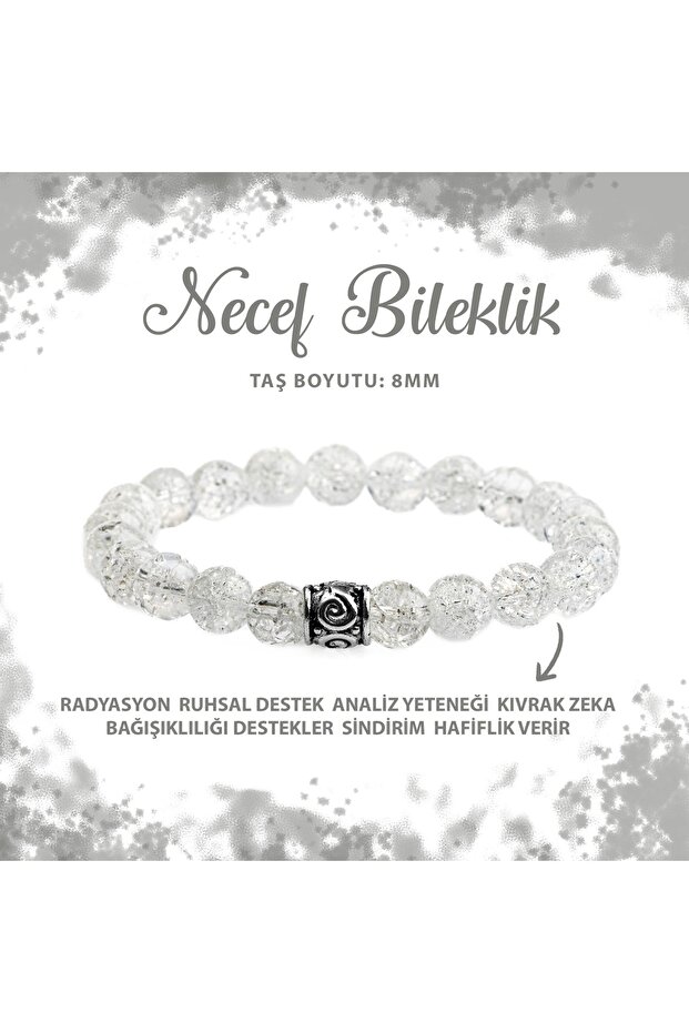 Certified Necef 8mm Natural Stone Bracelet