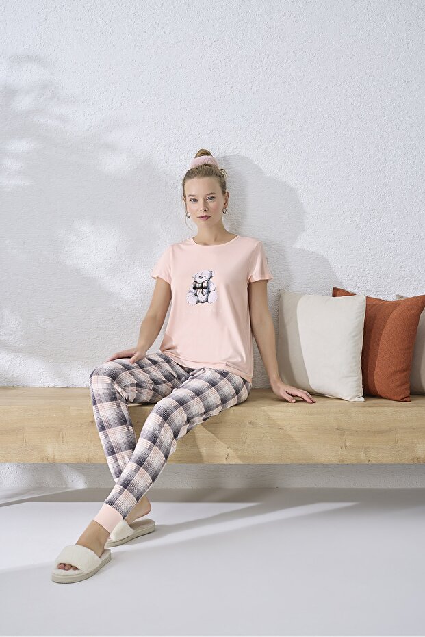 14452 طقم بيجامة مطبوع - 3