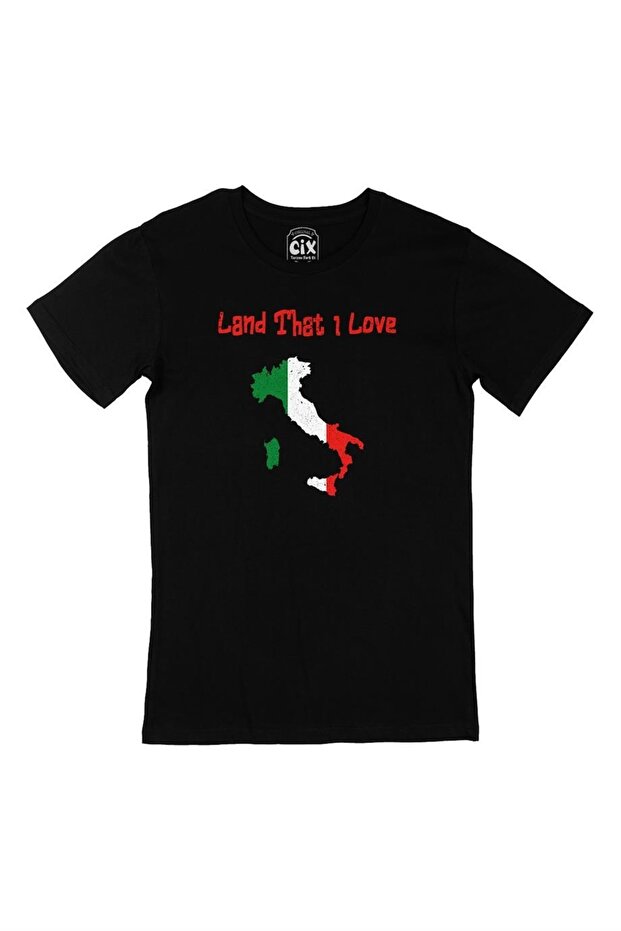 Land That I Love Italy Black T-Shirt
