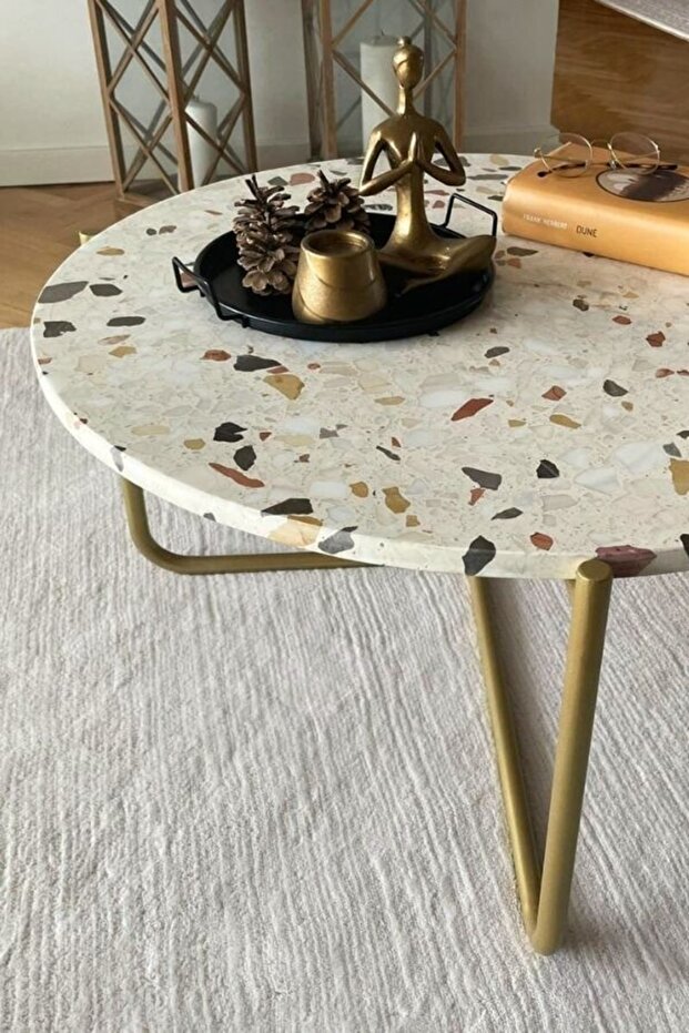 Rokso Terrazo Orta Sehpa - 4