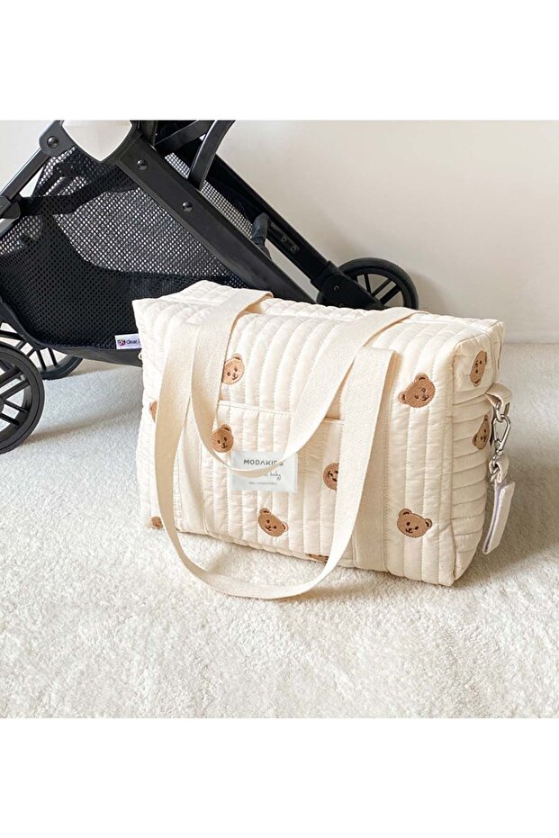 Mother Baby Care Bag Quilted Waterproof Baby Stroller Organizer Bag