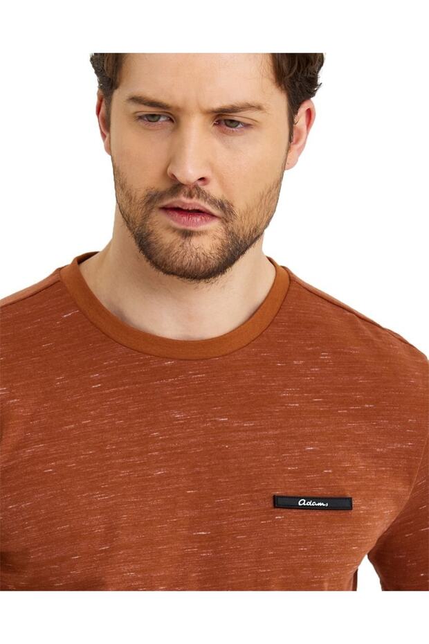 Erkek Basic Baskısız Logolu Kısa Kol Tişört - 4