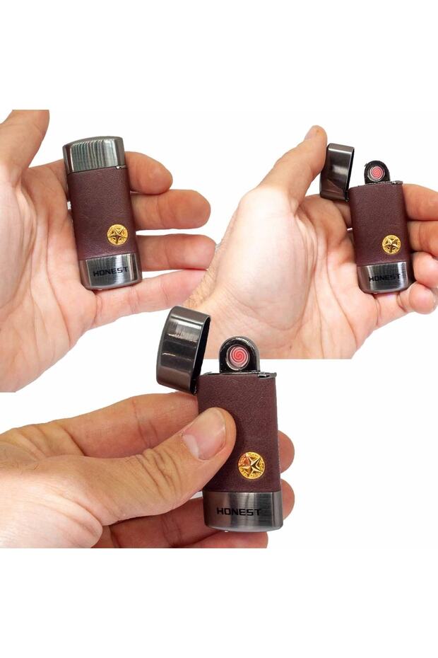 Şarjlı Honest Metal Çakmak , Elektronik Çakmak - 3