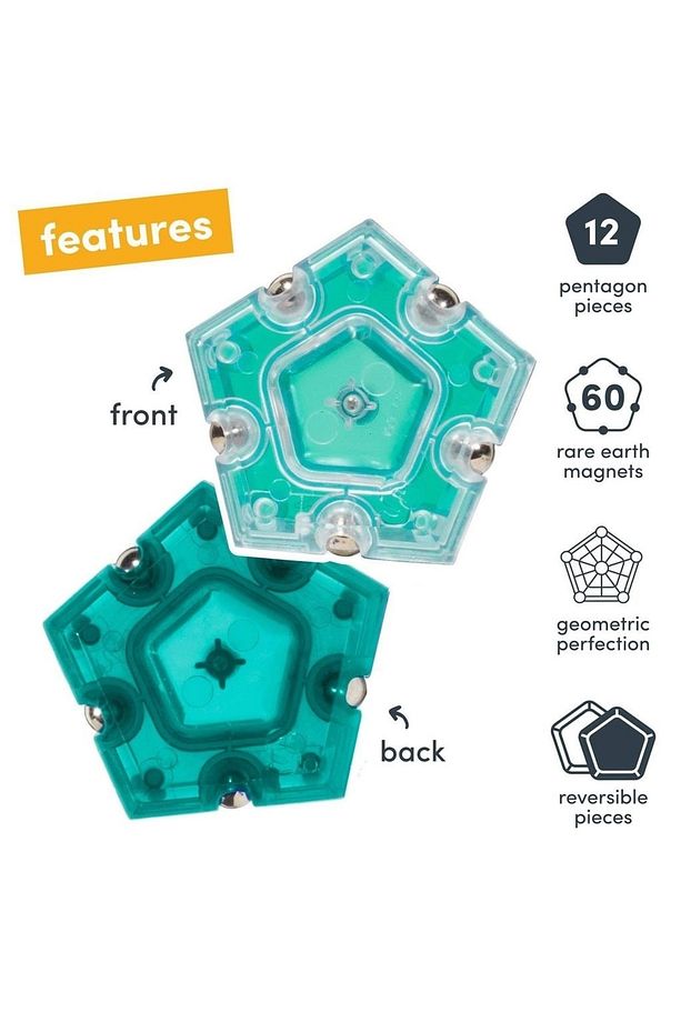 Geode Magnetic Fidget Sphere Geometrik Manyetik Fidget Küre-12 Parça Set Mıknatıslı 3d Stres Oyuncak - 6